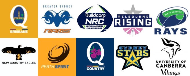 The Buildcorp National Rugby Championship teams. Photo from: www.bmcsport.com.au