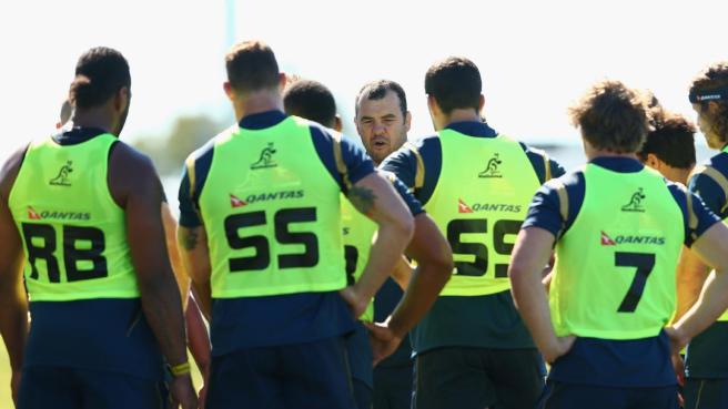 Cheika has culled his extended 40 man Wallabies squad down to 31, ahead of next Saturday's Rugby Championship opener. Photo sourced from: www.allrugbynews.com
