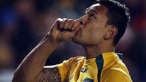 Israel Folau has been a real powerhouse since making his shift to rugby union in 2013. Photo sourced from: www.theaustralian.com.au